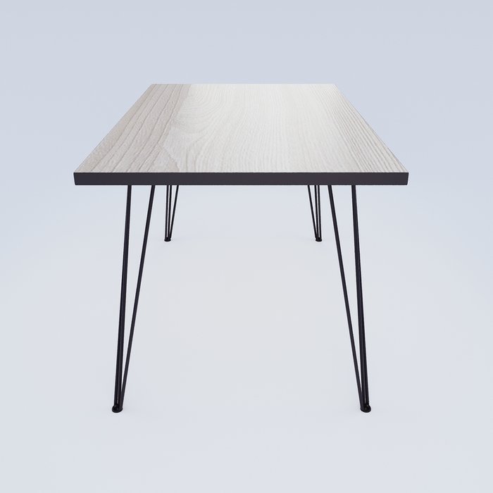Обеденный стол 90 цвета Ясень шимо светлый с антрацитовой кромкой - лучшие Обеденные столы в INMYROOM