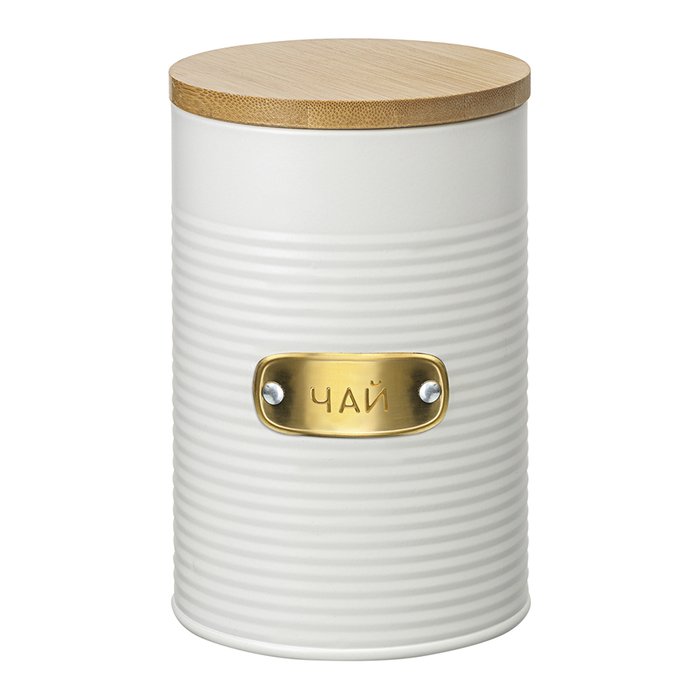 Банка для хранения чая Irmel 1.3 л молочного цвета