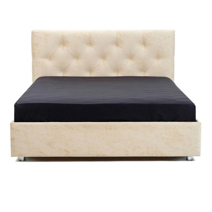 Кровать Монблан Beauty с подъемным механизмом бежевого цвета 140х200 - купить Кровати для спальни по цене 30990.0