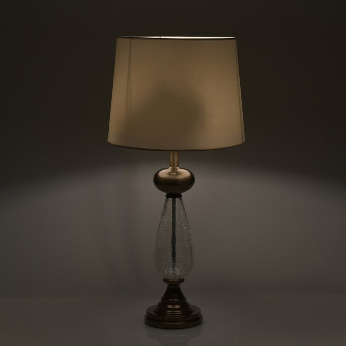 Лампа настольная с абажуром молочного цвета - лучшие Настольные лампы в INMYROOM