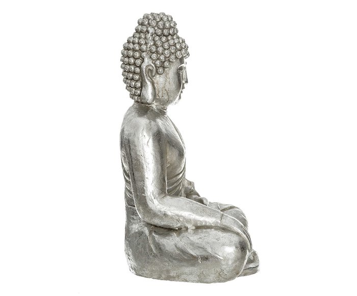 Декор настольный Будда серебристого цвета - купить Фигуры и статуэтки по цене 14500.0