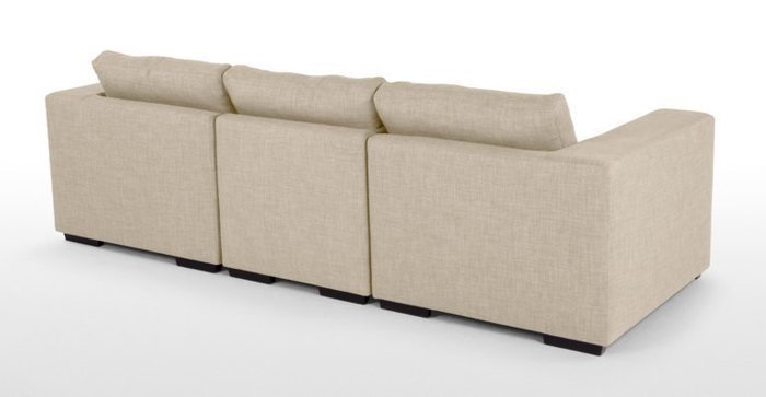Трехместный раскладной диван Morti бежевый  - лучшие Прямые диваны в INMYROOM