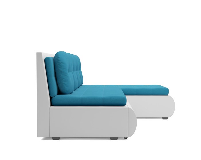 Угловой диван-кровать Кормак бело-синего цвета - лучшие Угловые диваны в INMYROOM