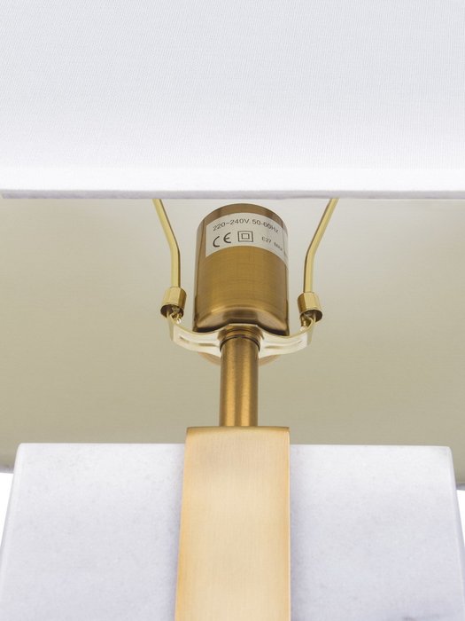 Настольная лампа Kingston с белым абажуром  - лучшие Настольные лампы в INMYROOM