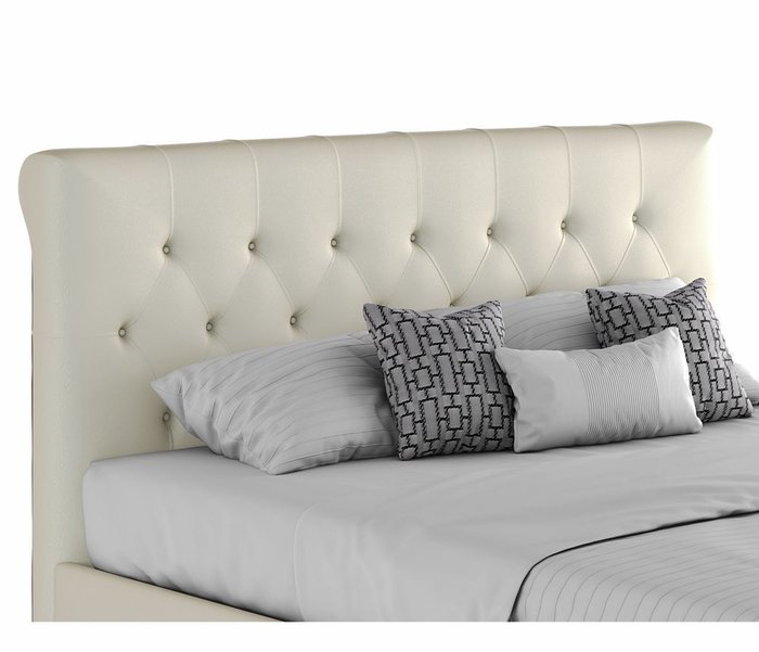 Кровать Амели 180х200 белого цвета  - купить Кровати для спальни по цене 29700.0