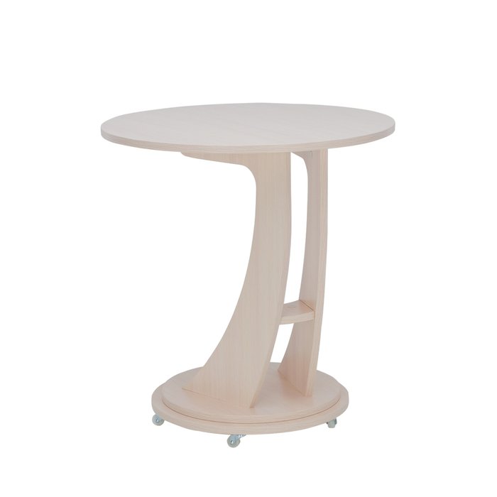 Приставной столик Акцент 2 цвета молочный дуб - лучшие Сервировочные столики в INMYROOM