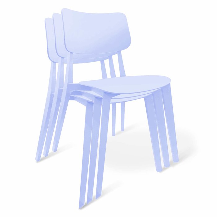 Стул штабелируемый Manfred сиреневого цвета - купить Обеденные стулья по цене 3895.0