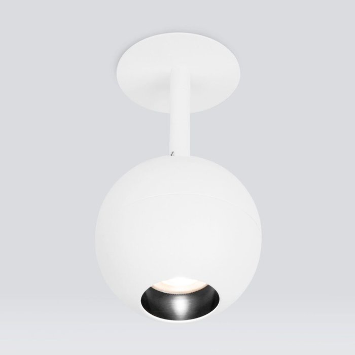 Встраиваемый точечный светодиодный светильник 9926 LED 12W 4200K белый Ball - лучшие Встраиваемые споты в INMYROOM