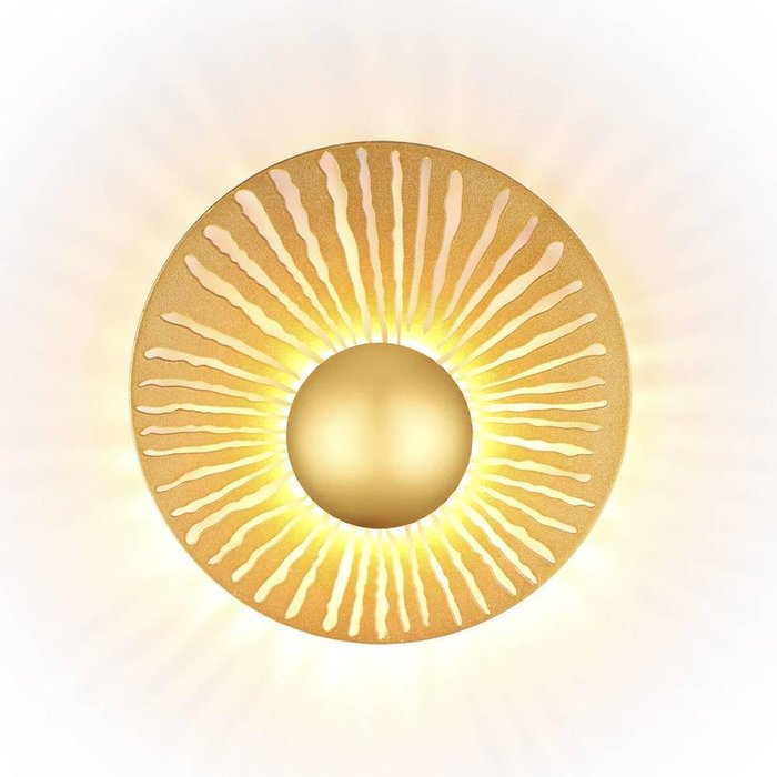Настенный светодиодный светильник Donde золотого цвета - купить Бра и настенные светильники по цене 5240.0