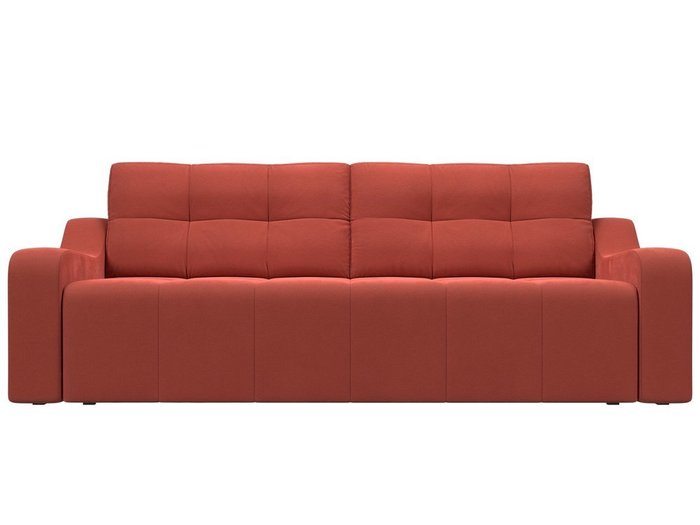 Прямой диван-кровать Итон кораллового цвета - купить Прямые диваны по цене 46999.0