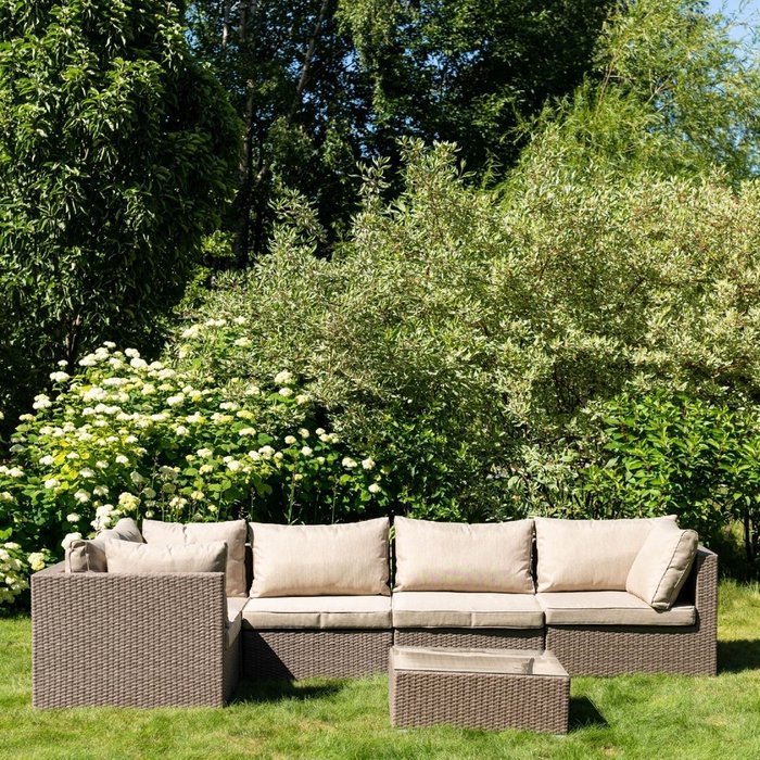 Комплект садовой мебели Annecy табачно-коричневого цвета - купить Комплекты для сада и дачи по цене 174469.0