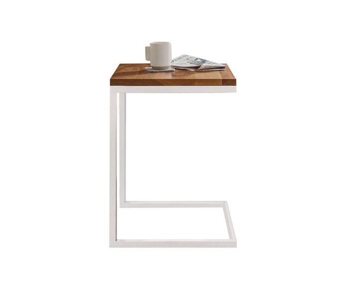 Кофейный стол Бёркли бело-коричневого цвета  - купить Кофейные столики по цене 7990.0
