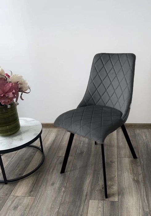 Стул Tycoon серого цвета - купить Обеденные стулья по цене 6050.0