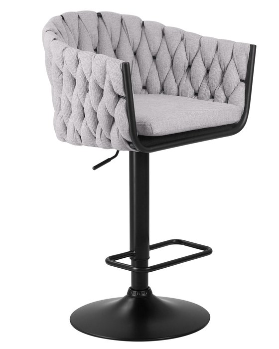 Стул барный Leon серого цвета - купить Барные стулья по цене 12810.0