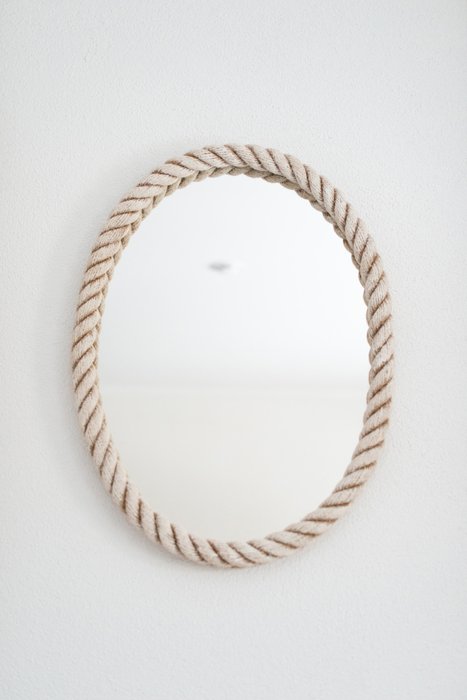 Настеное зеркало в белом канате - лучшие Настенные зеркала в INMYROOM
