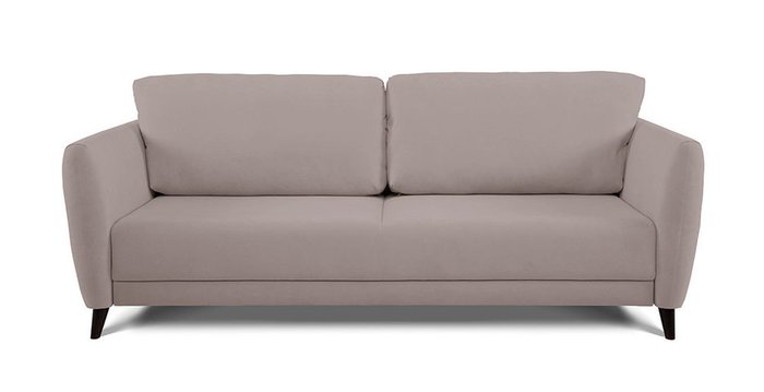 Прямой диван-кровать Фабьен серо-коричневого цвета