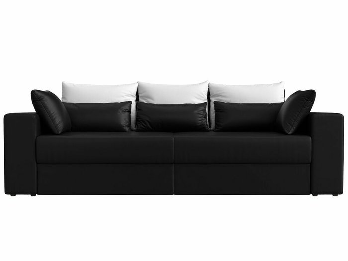 Диван-кровать Майами черно-белого цвета (экокожа) - купить Прямые диваны по цене 47999.0
