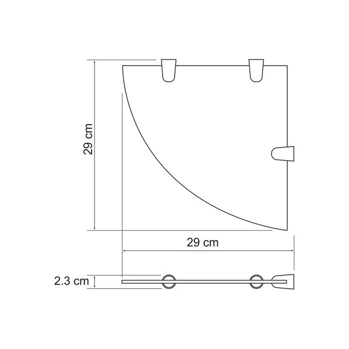 Полка Aisch - купить Полки для ванной по цене 3708