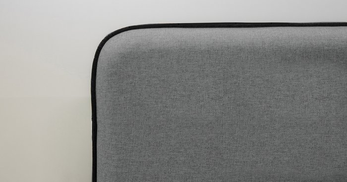 Кровать Милана 160х200 серого цвета без подъемного механизма - лучшие Кровати для спальни в INMYROOM