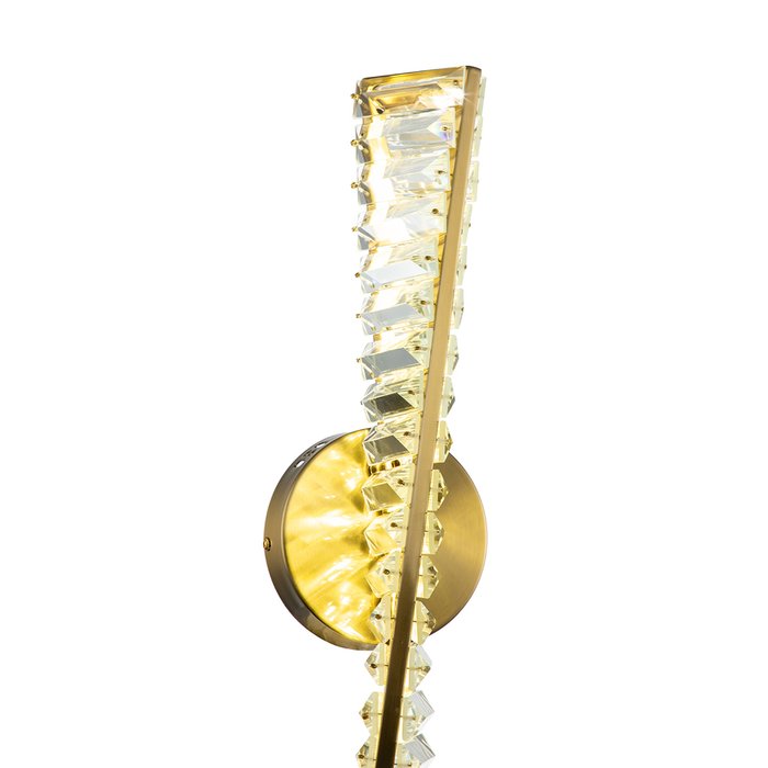 Настенный светодиодный светильник Indigo FRIZZANTE 12015/1W Brass V000042L - лучшие Бра и настенные светильники в INMYROOM