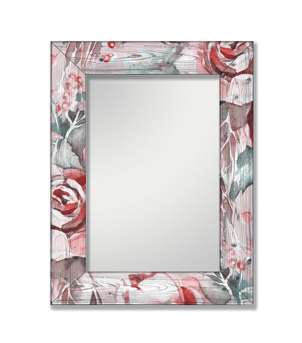 Дизайнерское зеркало Розы с рамой из массива сосны