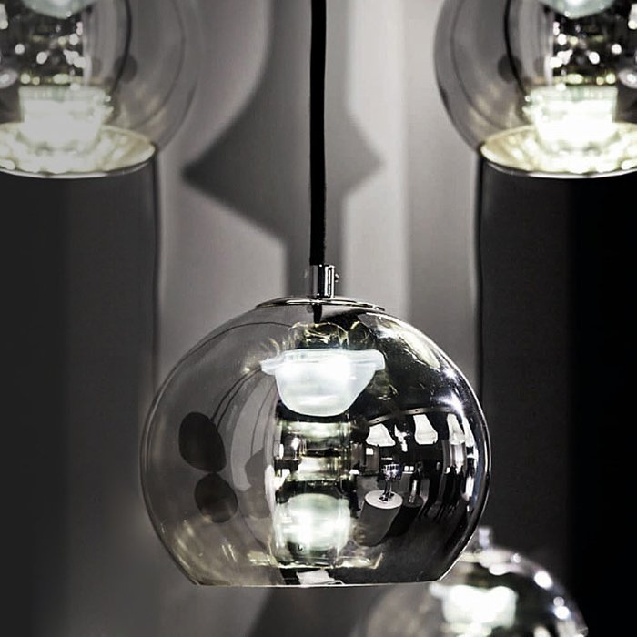 Подвесной светильник Contardi KUBRIC с плафоном из зеркального стекла