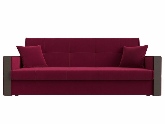 Диван-кровать Валенсия бордового цвета - купить Прямые диваны по цене 26999.0