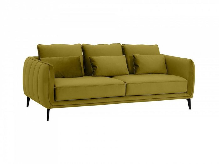 Диван Amsterdam желто-зеленого цвета - купить Прямые диваны по цене 89910.0