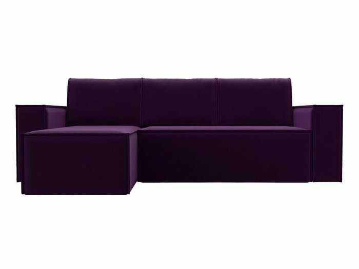 Угловой диван-кровать Куба фиолетового цвета левый угол - купить Угловые диваны по цене 55999.0