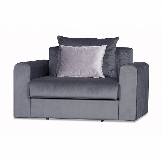 Кресло-кровать Мэдисон Лувр серого цвета