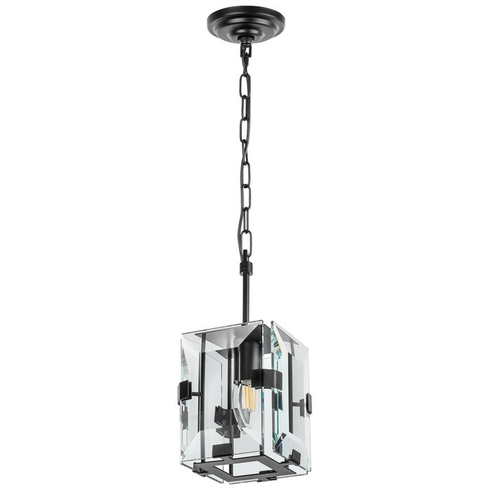 Подвесной светильник Novara из металла и хрусталя
