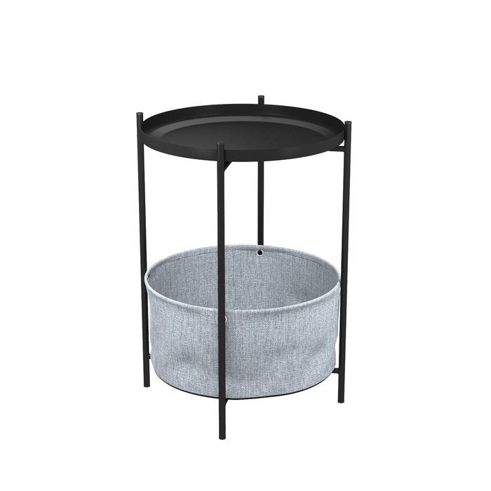 Сервировочный стол Берген серо-черного цвета - купить Сервировочные столики по цене 2990.0