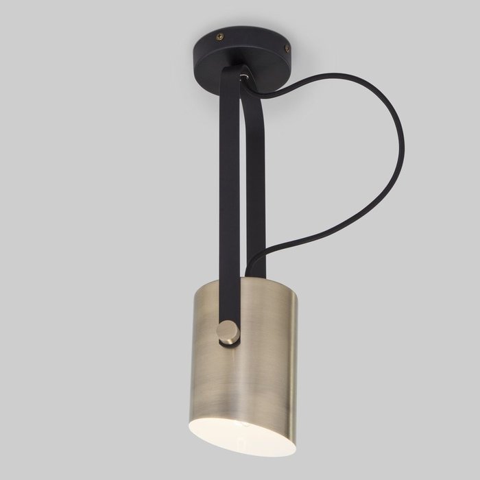 Настенный светильник Italio черно-бронзового цвета с поворотным плафоном  - лучшие Накладные споты в INMYROOM