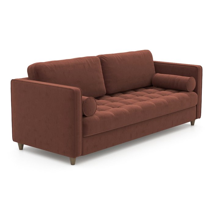 Диван-кровать Scott EKL бордового цвета - купить Прямые диваны по цене 69000.0