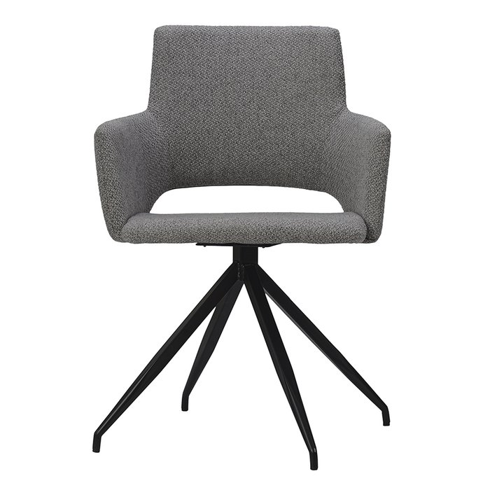 Обеденный стул-кресло Camila серого цвета - лучшие Обеденные стулья в INMYROOM