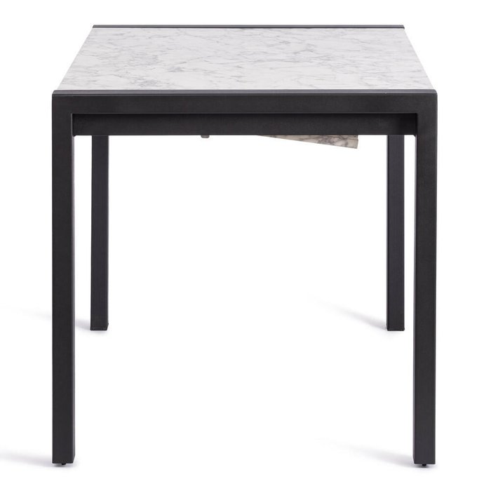Раздвижной обеденный стол Svan черно-белого цвета - купить Обеденные столы по цене 19690.0