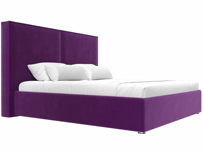 Кровать Аура 160х200 с подъемным механизмом фиолетового цвета - лучшие Кровати для спальни в INMYROOM