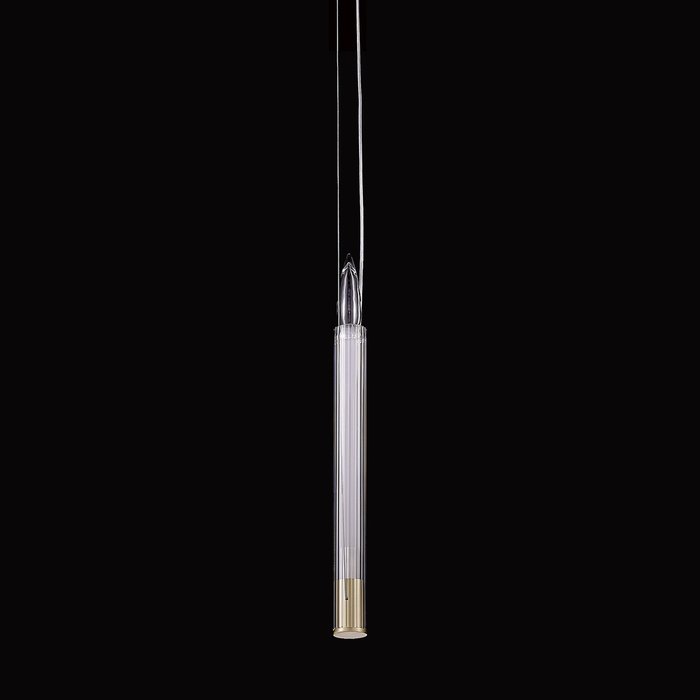 Подвесной светильник с плафоном в виде свечи из белого стекла - купить Подвесные светильники по цене 6550.0