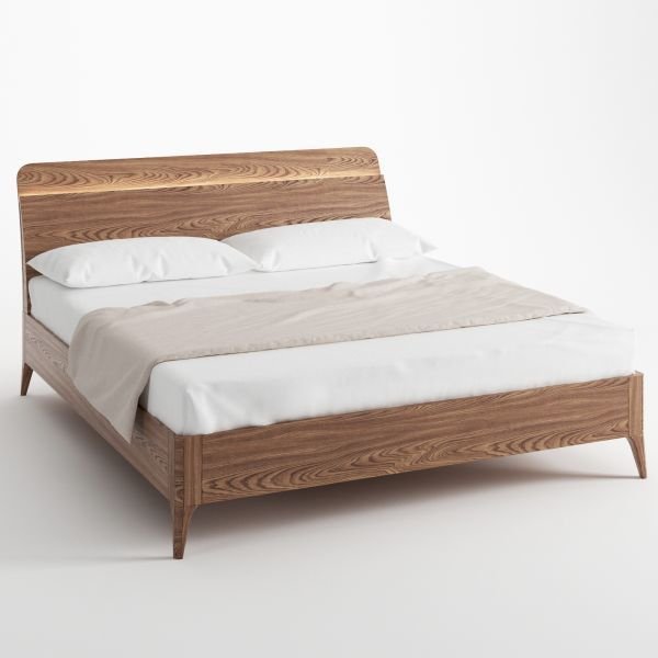 Кровать с подсветкой двуспальная Toffee 180Х200 бежевого цвета Кровать с подсветкой двуспальная Toffee 180Х200 бежевого цвета
