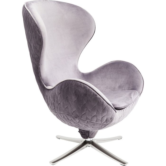 Кресло вращающееся Lounge серого цвета
