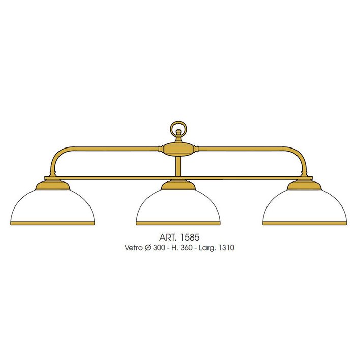 Подвесной светильник Moretti Luce FREEPORT с плафонами из стекла зеленого цвета - лучшие Подвесные люстры в INMYROOM