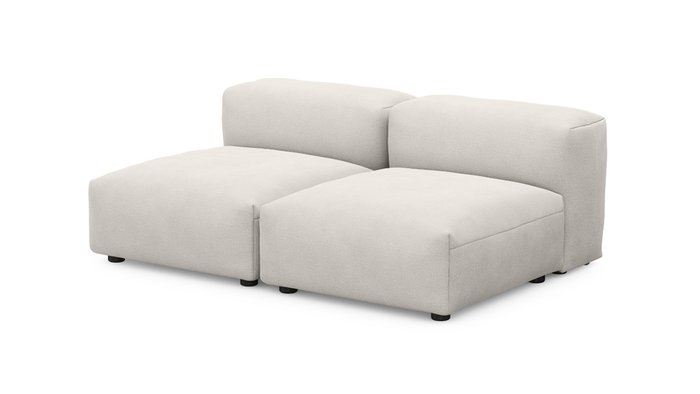 Прямой диван Фиджи малый молочного цвета - купить Прямые диваны по цене 41800.0