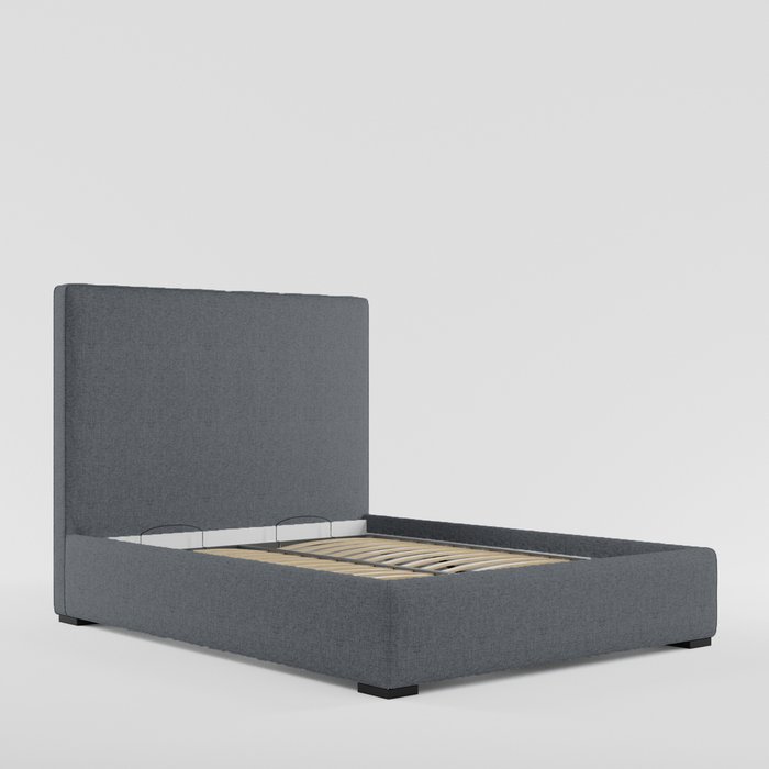 Кровать с подъемным механизмом Norte 160х200 темно-серого цвета