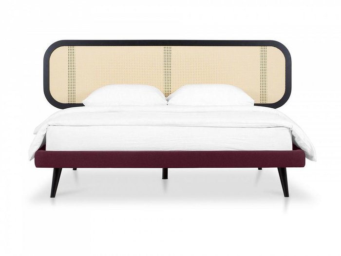 Кровать Male 160х200 бордово-бежевого цвета - купить Кровати для спальни по цене 109700.0