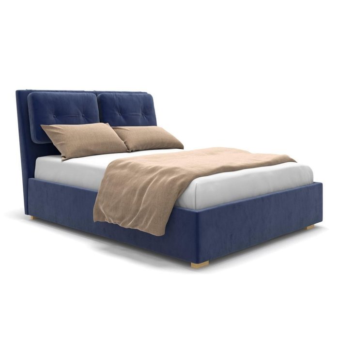 Кровать Freya синяя 160х200
