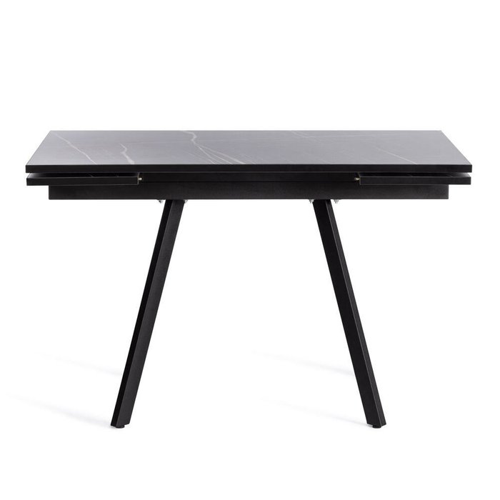 Раздвижной обеденный стол Vigo черного цвета - лучшие Обеденные столы в INMYROOM