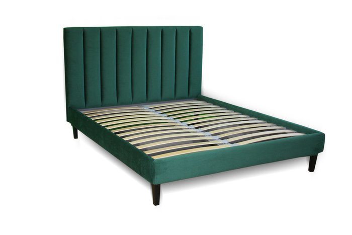 Кровать Клэр 160х200 зеленого цвета с подъемным механизмом