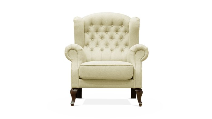 Кресло Адара бежевого цвета - купить Интерьерные кресла по цене 40300.0