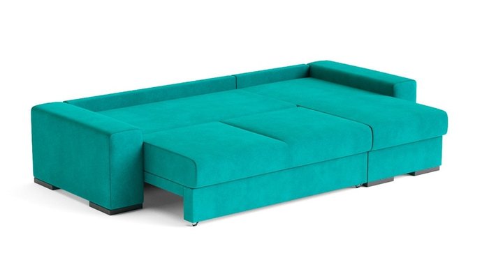 Угловой диван-кровать Матиас бирюзового цвета  - лучшие Угловые диваны в INMYROOM