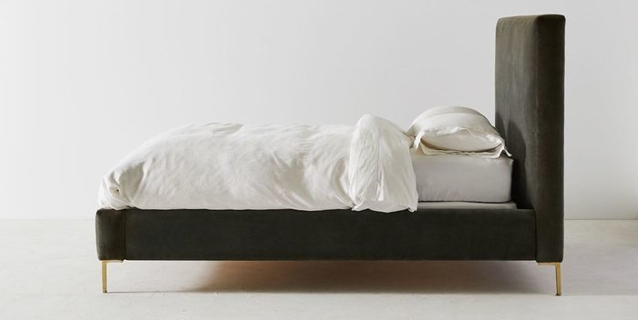 Кровать Kona темно-серого цвета 180х200 - купить Кровати для спальни по цене 74000.0